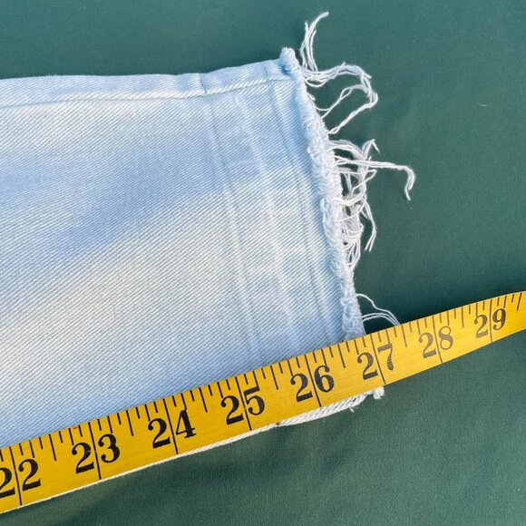 PACSUN Light Wash Straight Leg Denim Overalls - Waist 28"/Size M - Picture 4 of 8